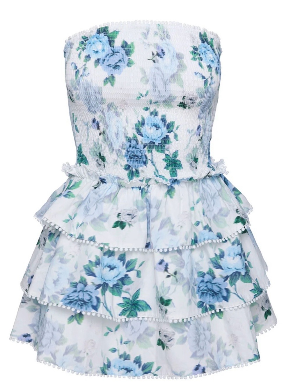 Princess Polly Sunkiss Frill Mini Strapless Dress